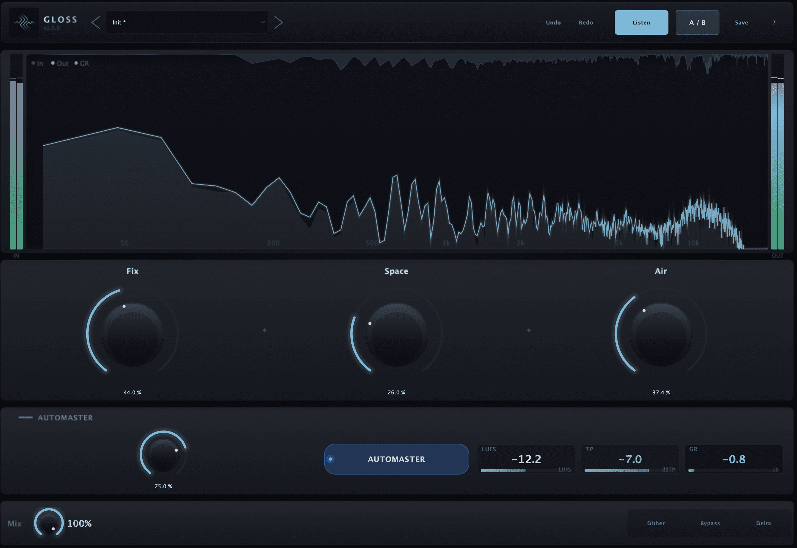 Gloss plugin interface preview